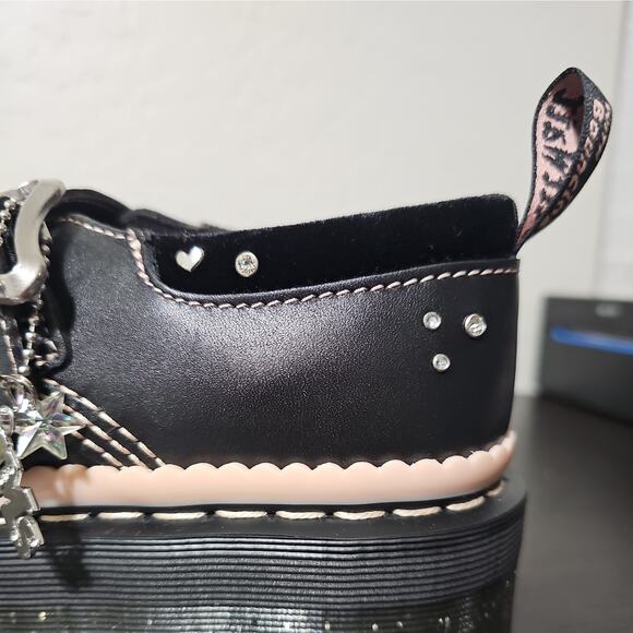 Dr. Martens Doc Martens Kemsley Mary Jane Platform Shoe Black Powder Pink Sz 11 - Picture 7 of 8